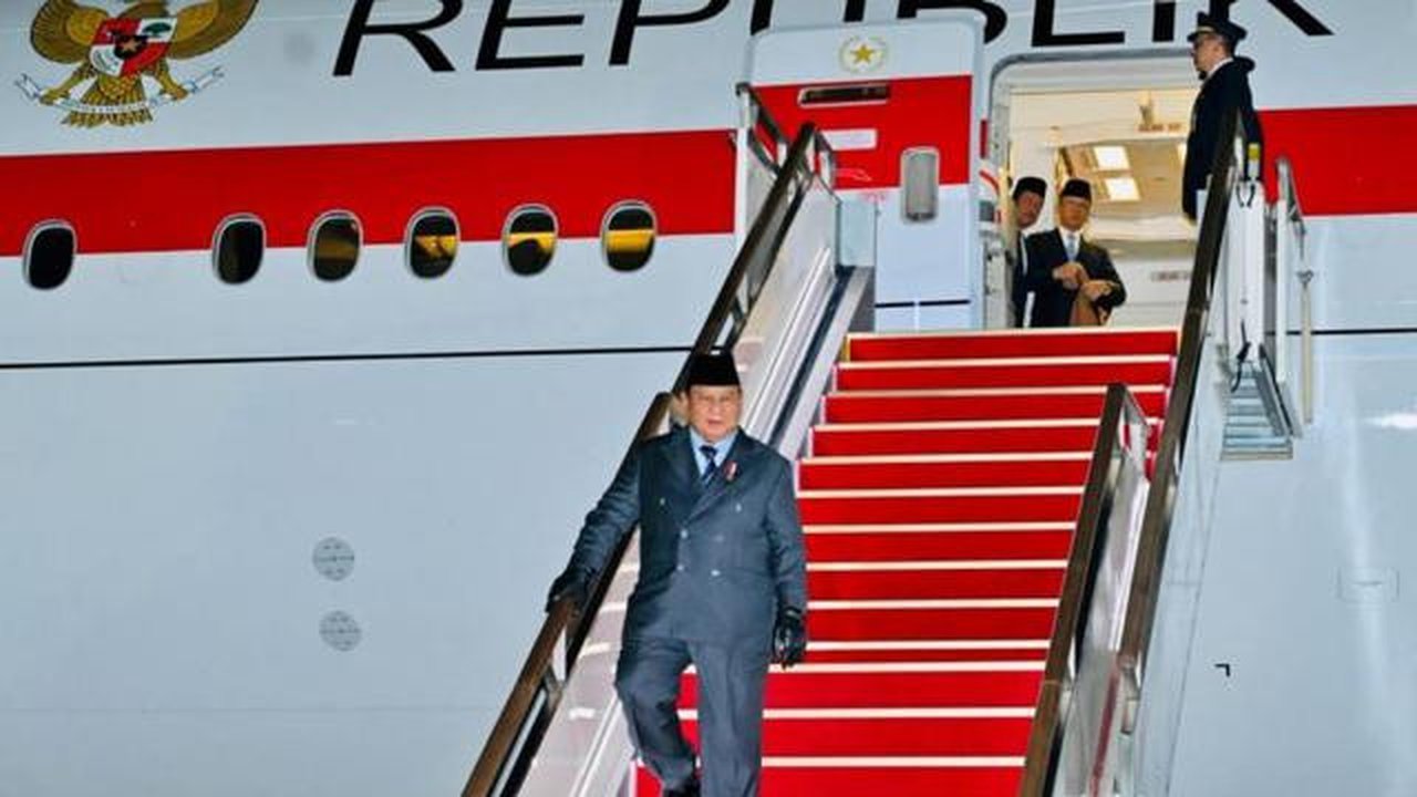 Presiden Prabowo Subianto tiba di Seoul, Korea Selatan (Korsel)