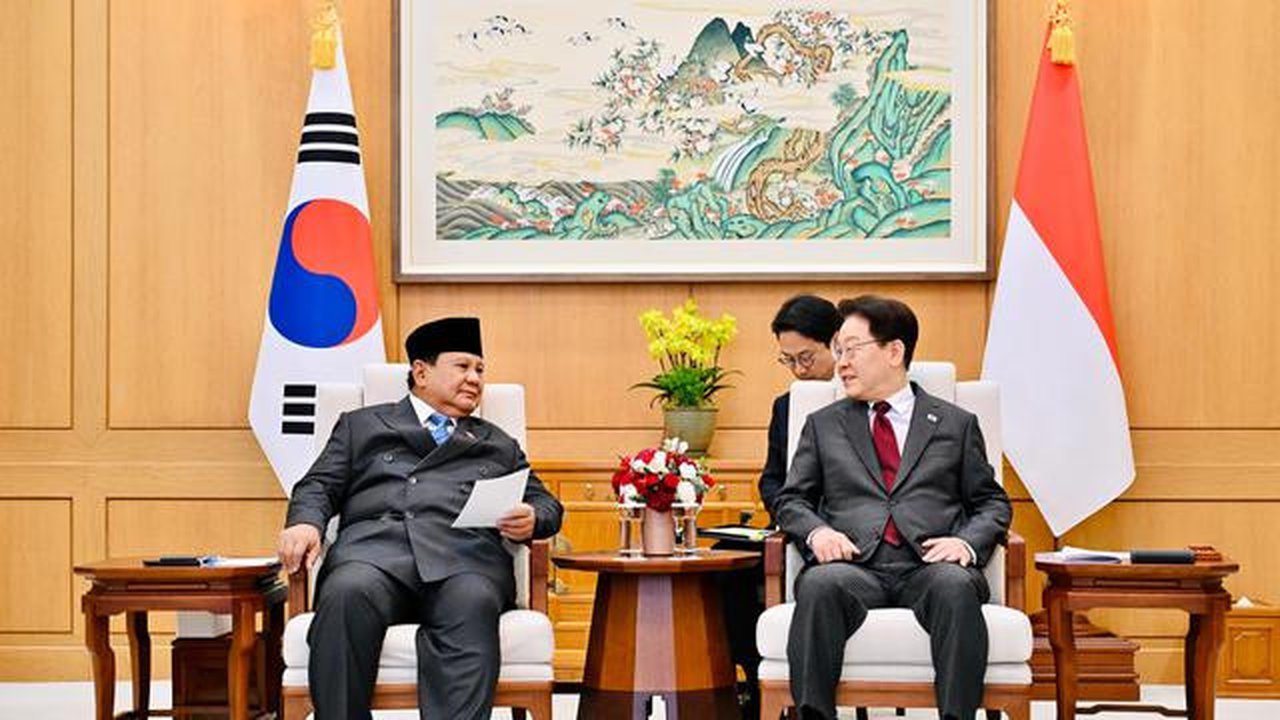 Presiden Prabowo Subianto melakukan pertemuan bilateral dengan Presiden Republik Korea Lee Jae-myung. (Biro Pers Sekretariat Presiden)