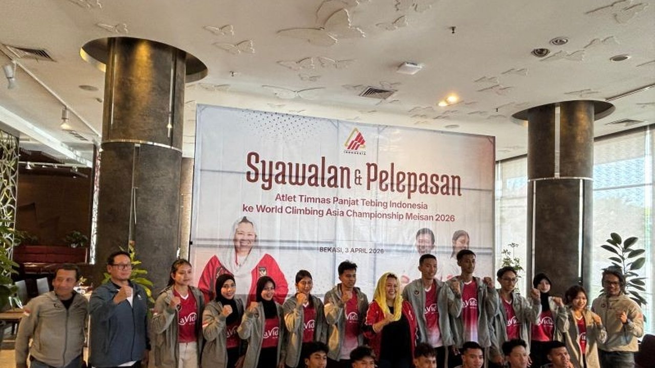 FPTI kirim 16 atlet panjat tebing terbaiknya ke China untuk Kualifikasi Asian Games 2026. Mereka berjuang menambah daftar Atlet Panjat Tebing Indonesia Asian Games 2026 yang telah lolos.