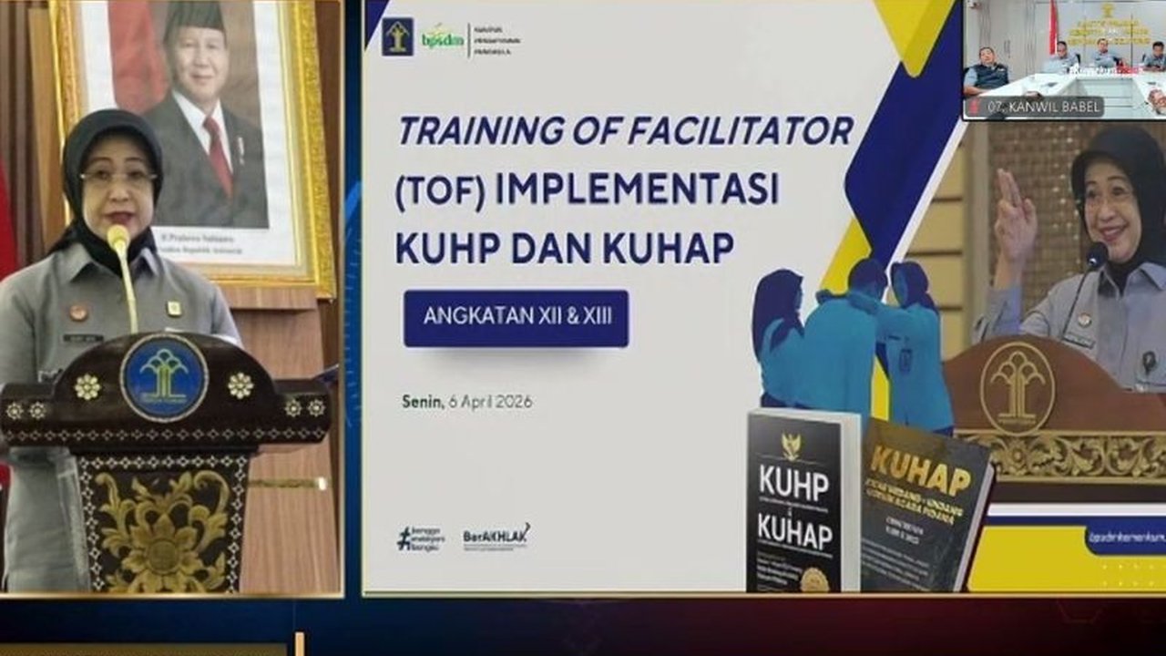 Kantor Wilayah Kemenkum Kepulauan Bangka Belitung meningkatkan kapasitas ASN melalui pelatihan fasilitator untuk suksesnya implementasi KUHP dan KUHAP 2026, wujudkan sistem hukum pidana modern.