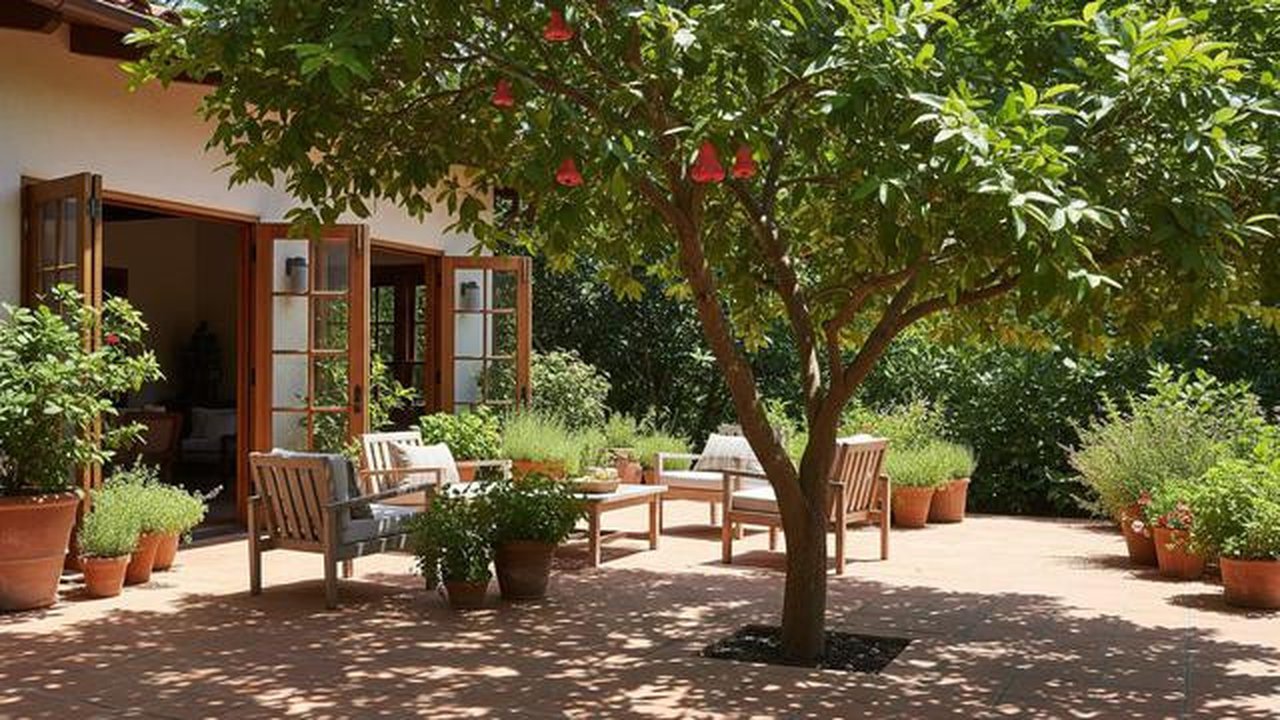 Teras Fruit Garden dengan Jambu Air/Mangga. Foto: Gemini