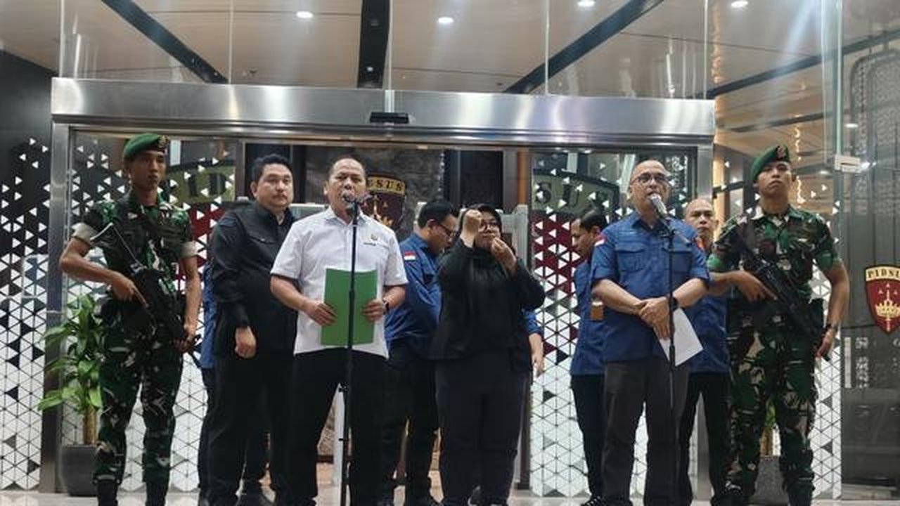 Konfrensi Pers Kejaksaan Agung (Kejagung) di Gedung Jampidsus Kejagung, Jakarta, Kamis (9/4/2026) malam. (Dok. Antara)