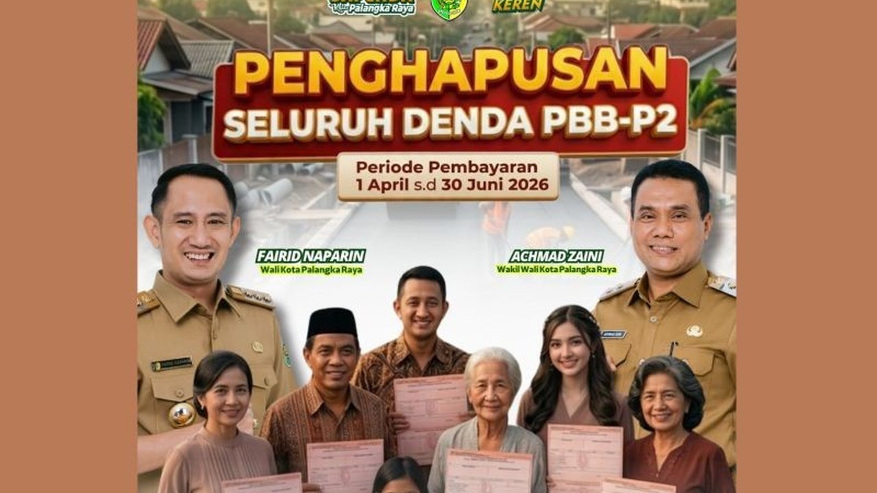 Pemerintah Kota Palangka Raya memberlakukan kebijakan penghapusan denda PBB hingga 30 Juni, langkah strategis untuk mendorong kepatuhan wajib pajak dan menggenjot Pendapatan Asli Daerah (PAD).