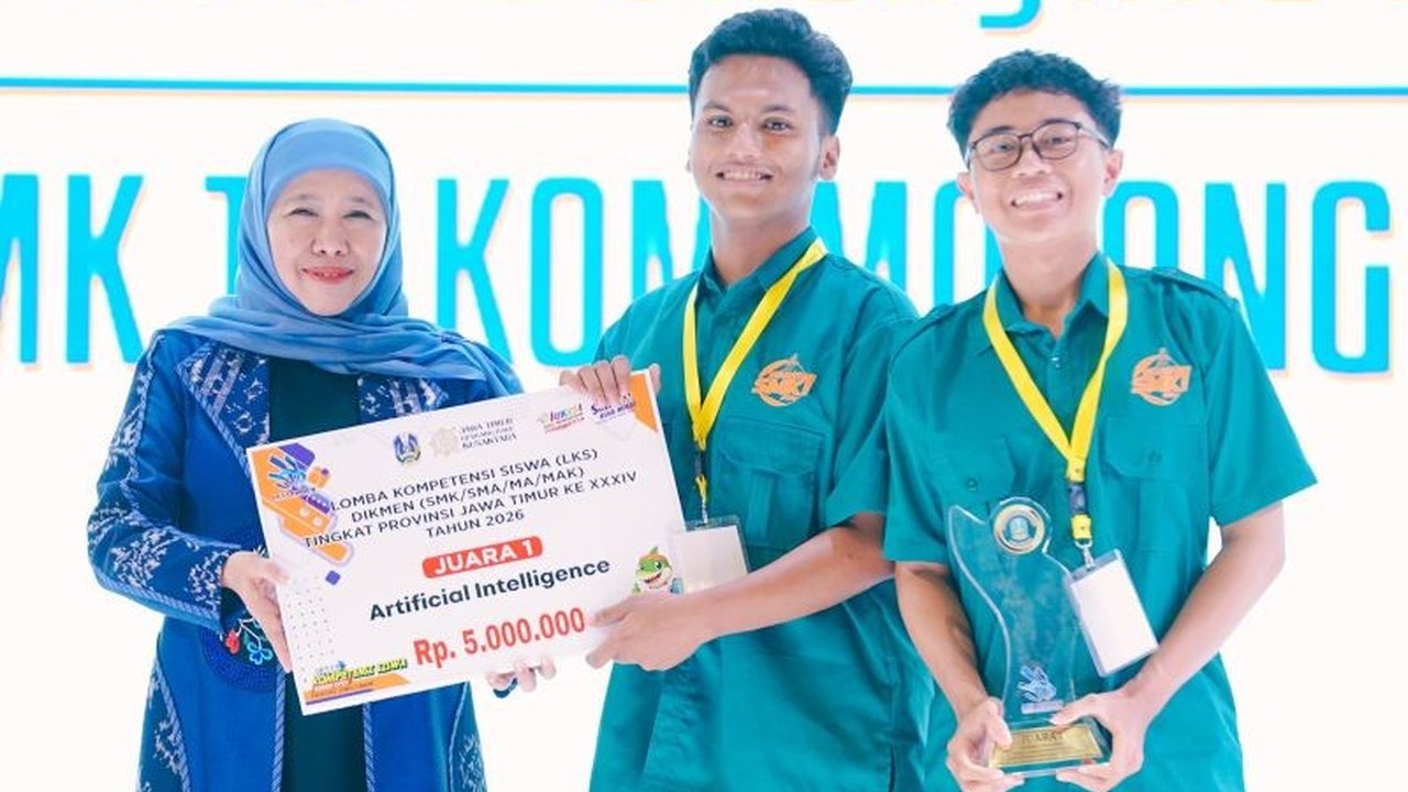 Gubernur Khofifah Indar Parawansa menyatakan optimisme tinggi terhadap LKS Dikmen Jatim 2026 sebagai ajang seleksi talenta unggul yang siap bersaing di kancah nasional hingga global.