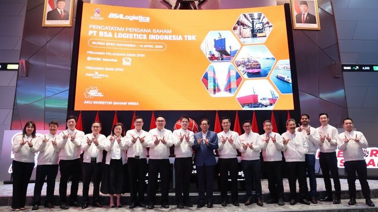 IPO WBSA: Saham PT BSA Logistics Indonesia Tbk Melonjak 34,52 Persen di ...