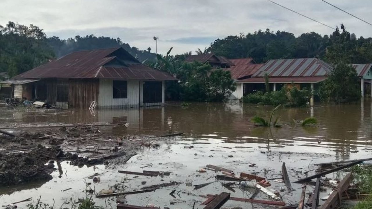 Hujan deras memicu Banjir Pamona Utara, Kabupaten Poso, merendam puluhan rumah dan mengganggu akses transportasi. BPBD Sulteng bersama tim terkait bergerak cepat melakukan pendataan dan penanganan.