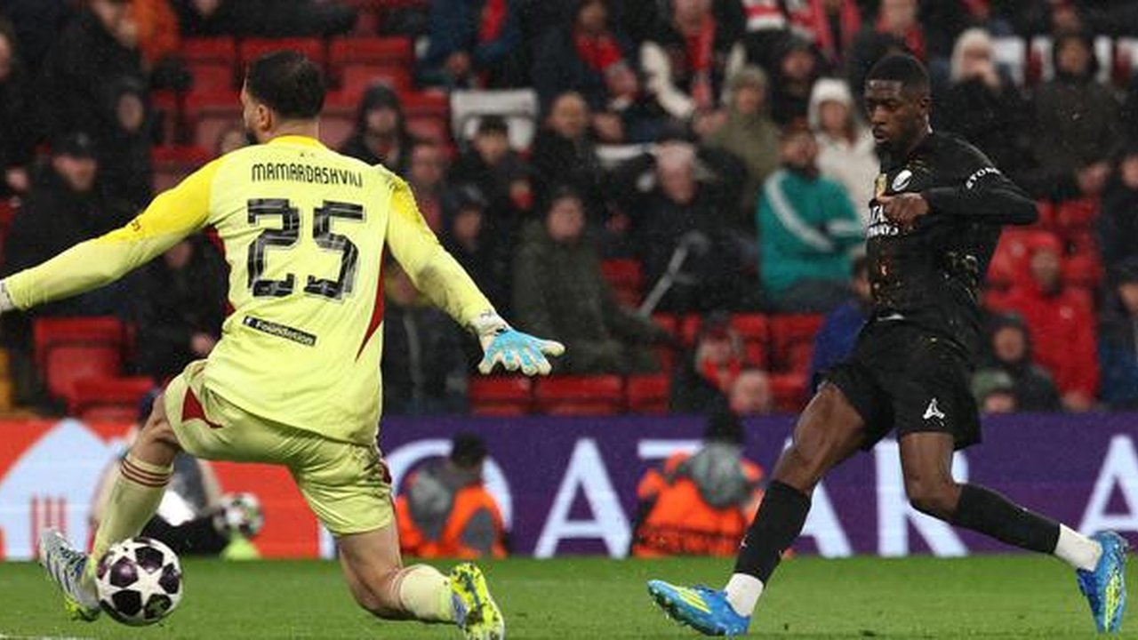 Ousmane Dembele kembali menunjukkan ketajamannya dengan mencetak gol kedua untuk Paris Saint-Germain dalam laga sengit melawan Liverpool di Anfield, leg kedua perempat final Liga Champions 20