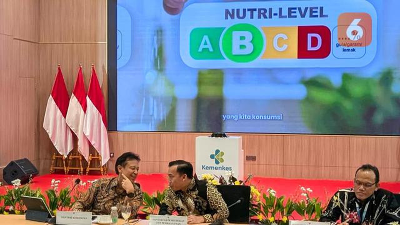 Kebijakan Nutri-Level Resmi Diluncurkan, Ini Rincian Kandungan Gula Garam Lemak di Setiap Alfabet dan Warna, Jakarta (14/4/2026). Foto: Liputan6.com/Ade Nasihudin.
