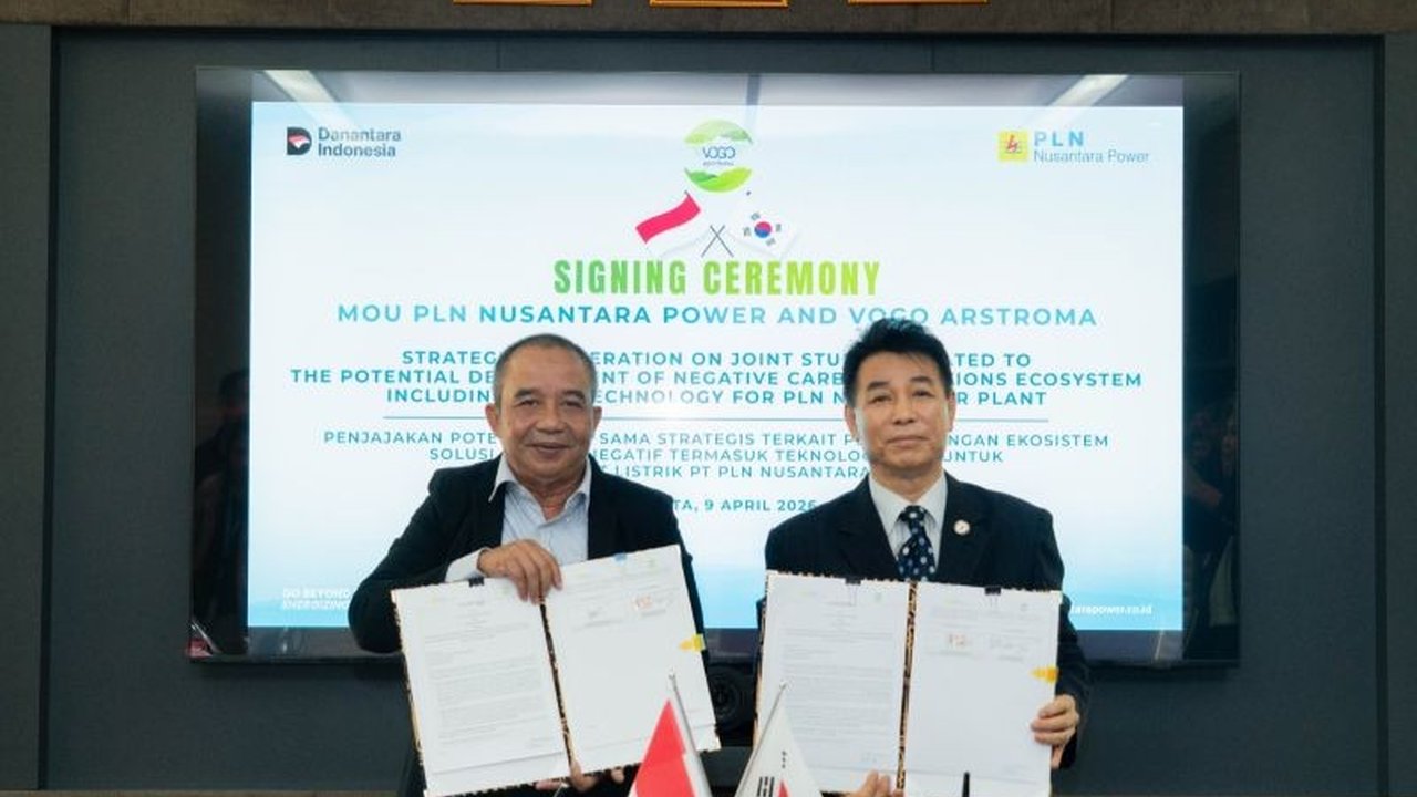 PT PLN Nusantara Power (PLN NP) berkolaborasi dengan VOGO-ARSTROMA untuk mengembangkan teknologi energi bersih Carbon Capture, Utilization, and Storage (CCUS) berbasis membran, wujudkan dekarbonisasi sektor pembangkitan.