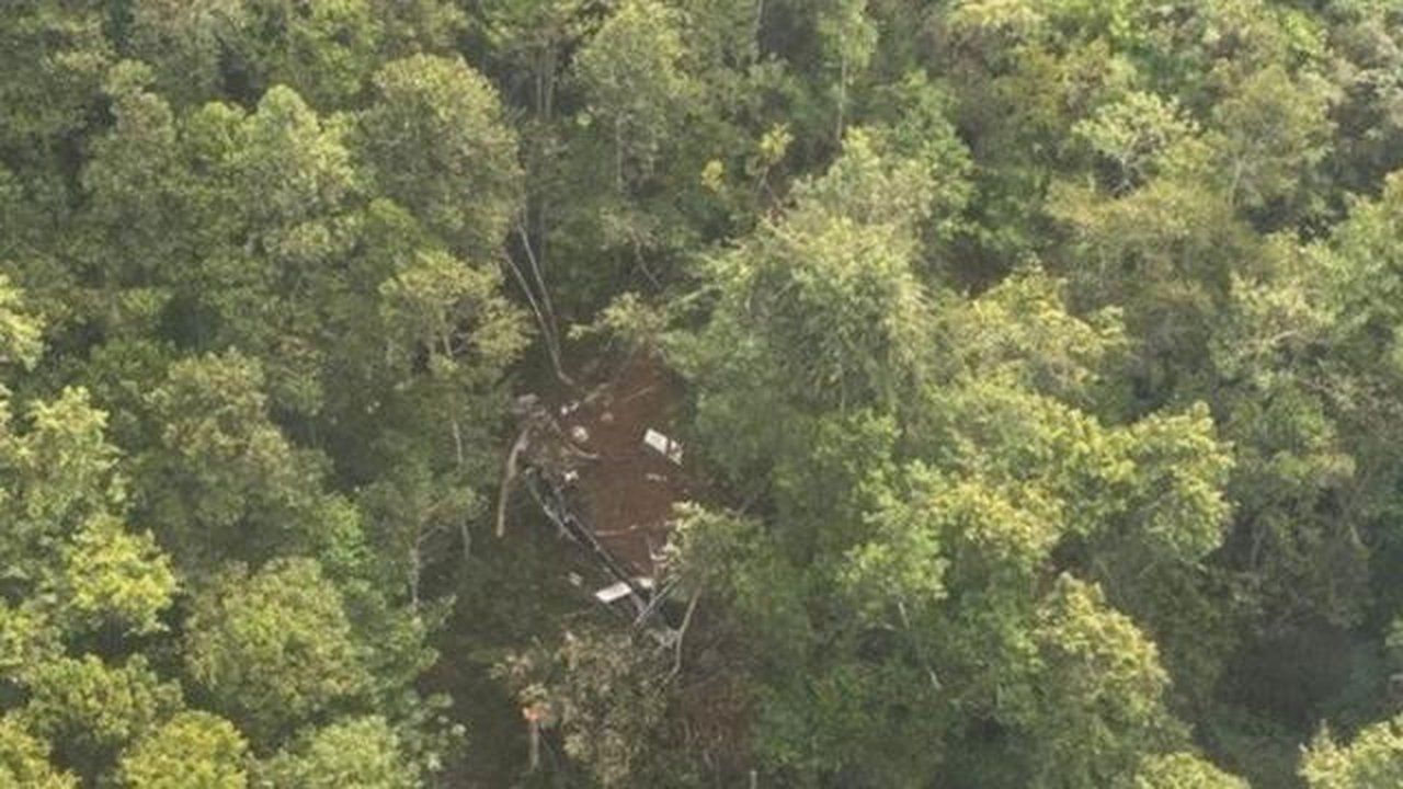 Titik jatuh helikopter PK-CFX ditemukan. (Liputan6.com/ Dok Ist)