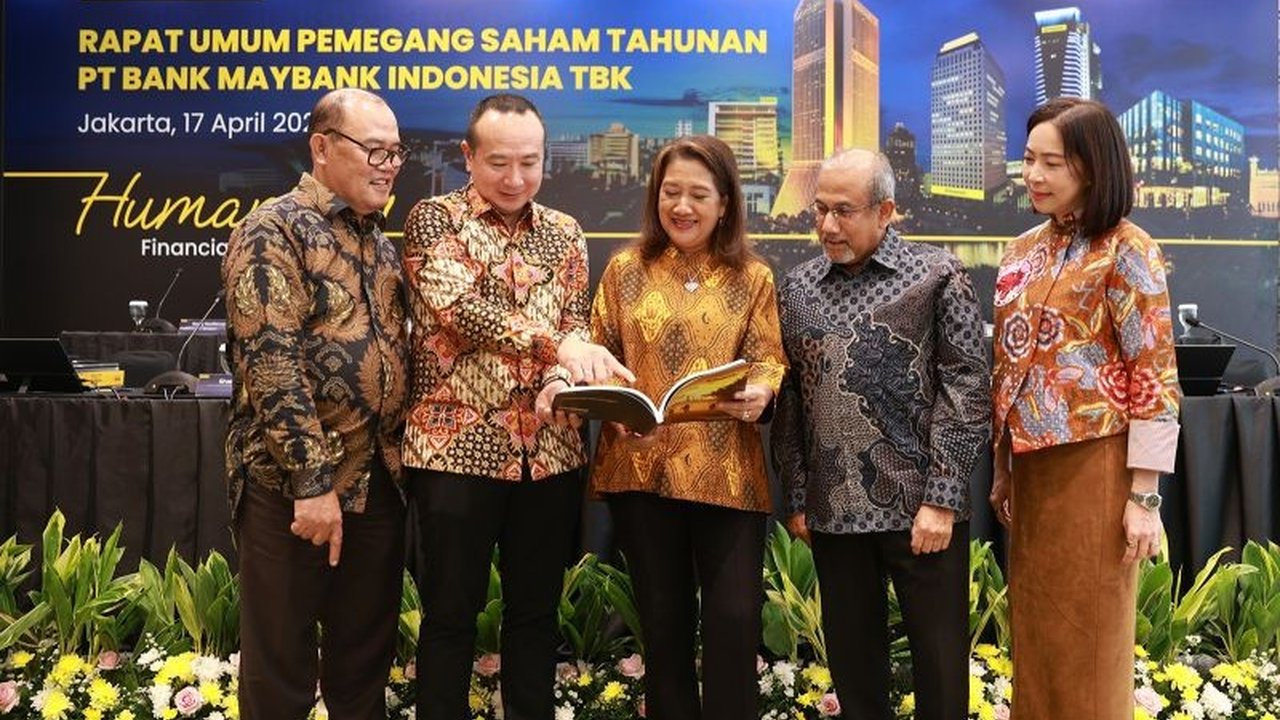 PT Bank Maybank Indonesia Tbk (Maybank Indonesia) melakukan perubahan signifikan pada jajaran komisaris dan direksi serta menyetujui pembagian dividen tunai sebesar Rp580 miliar dalam Rapat Umum Pemegang Saham Tahunan (RUPST) 2026. Keputusan ini diambil u
