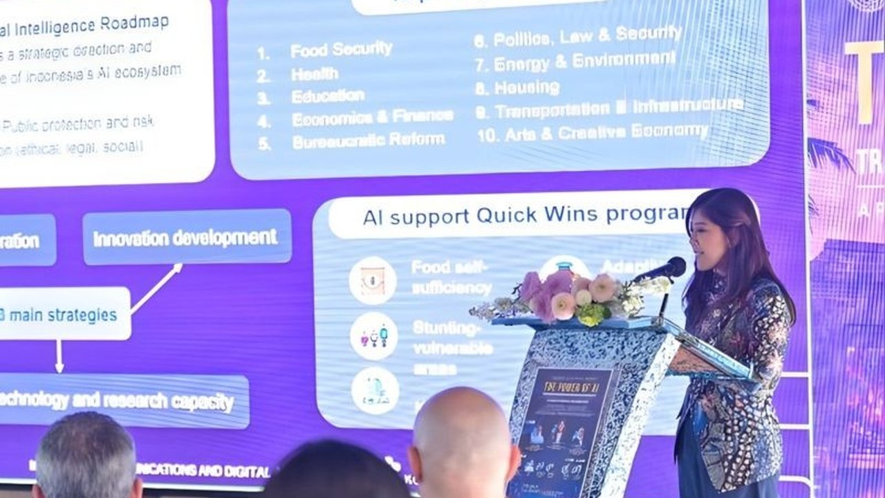 Menteri Komunikasi dan Digital (Komdigi) Meutya Hafid mengungkapkan bahwa adopsi AI dapat menyumbang hingga 3,67% pada PDB Indonesia, mendorong pertumbuhan ekonomi digital dan daya saing bangsa.