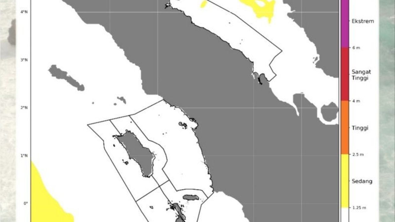 BMKG mengeluarkan peringatan dini mengenai potensi gelombang tinggi di sejumlah perairan Sumatera Utara. Nelayan diimbau waspada, terutama dengan adanya potensi Gelombang Tinggi Sumut mencapai 2,5 meter yang berisiko bagi keselamatan pelayaran.