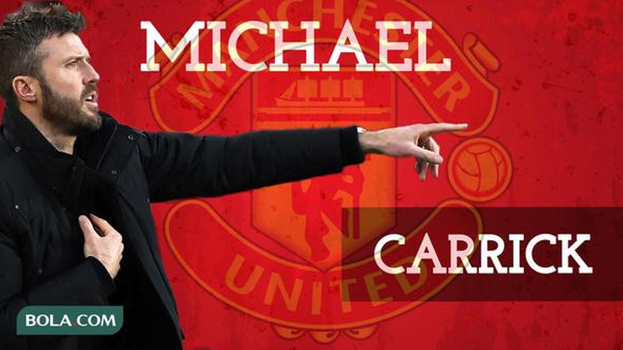 Michael Carrick, manajer Manchester United. (Bola.com/Wiwig Prayugi)