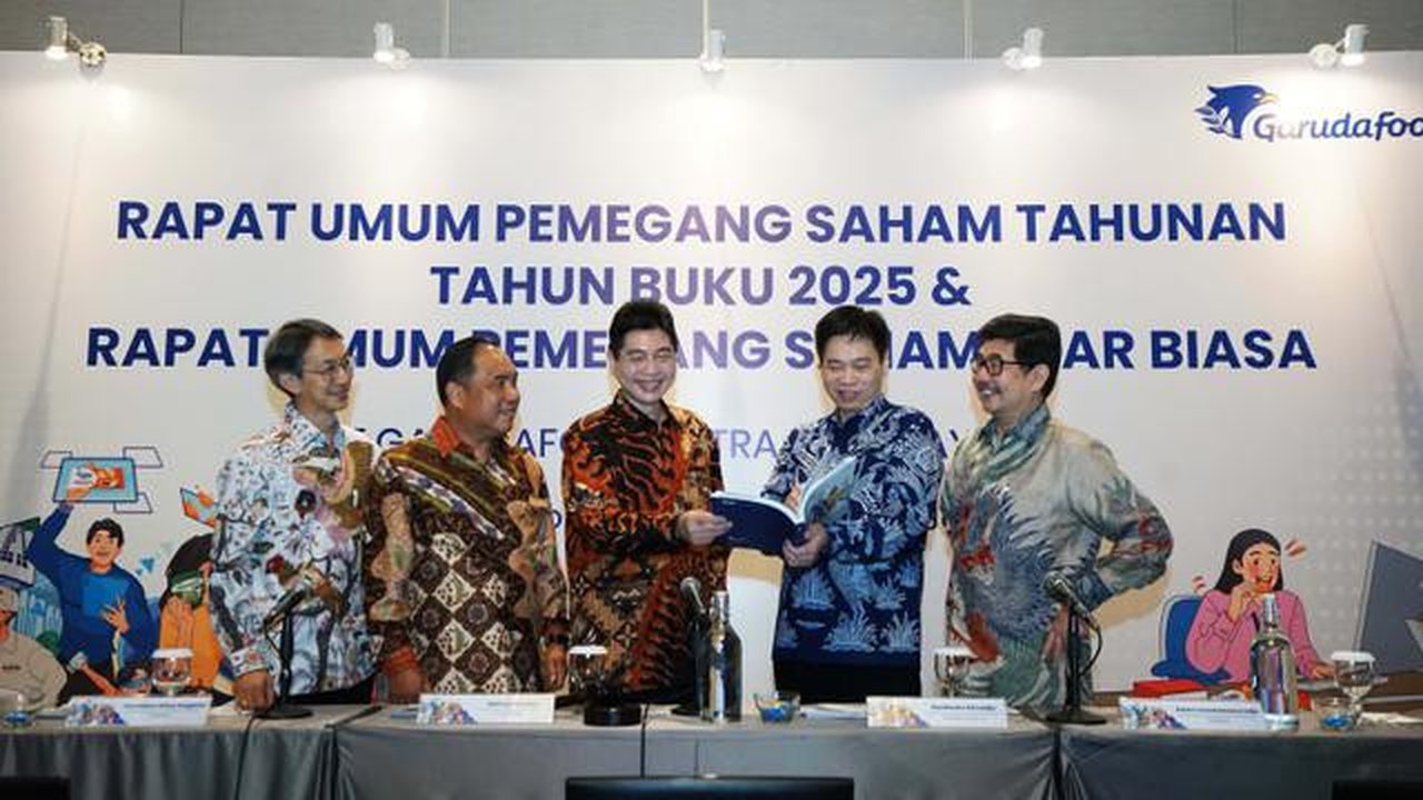 Rapat Umum Pemegang Saham Tahunan (RUPST) dan Rapat Umum Pemegang Saham Luar Biasa (RUPSLB) PT Garudafood Putra Putri Jaya Tbk (GOOD) di Arosa Hotel Jakarta, Kamis (23/4/2026). (Dok Garudafoo