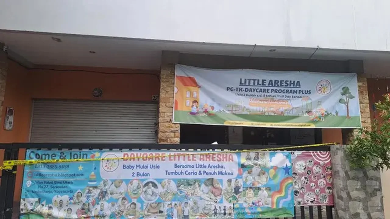 Sebuah daycare atau tempat penitipan anak di Sorosutan, Umbulharjo, Kota Yogyakarta diduga melakukan penganiayaan. (Merdeka.com)