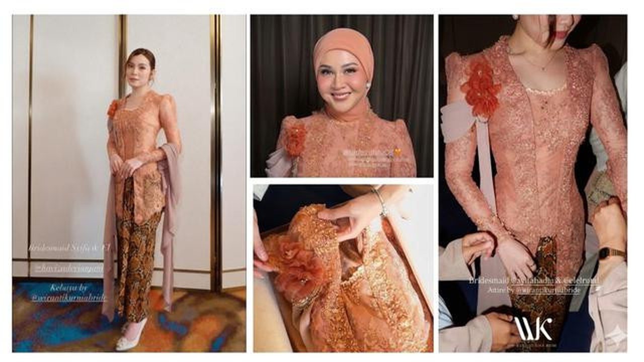 Detail Kebaya Bridesmaid di Pernikahan Syifa Hadju. Sumber; instagram/wirantikurniabride