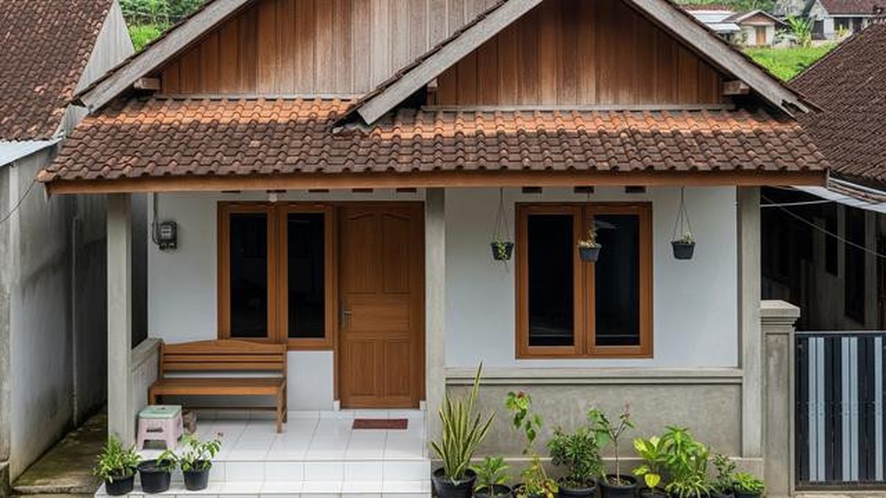 Rumah Sederhana Era 90-an tapi Tetap Modern di Desa. (Foto: AI)
