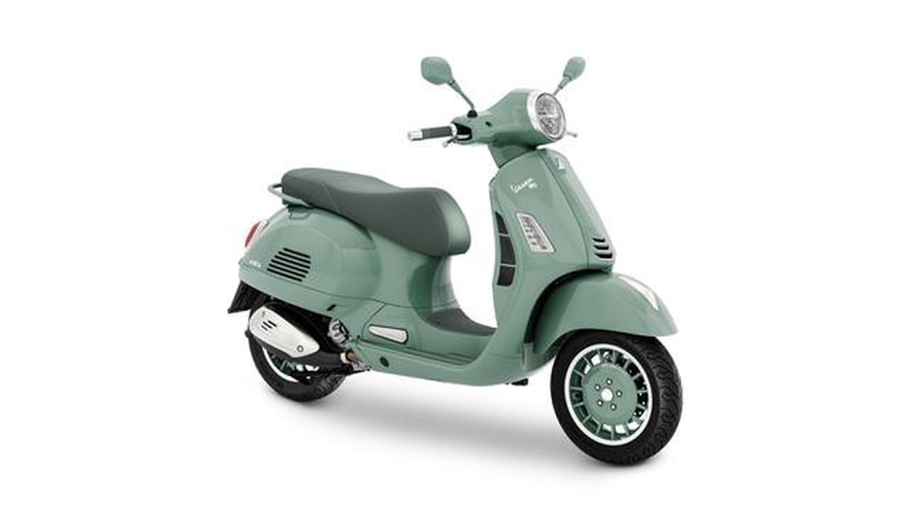 Vespa edisi 80 tahun hadir dengan pilihan warna klasik yang populer di era 40an. (Piaggio Indonesia)