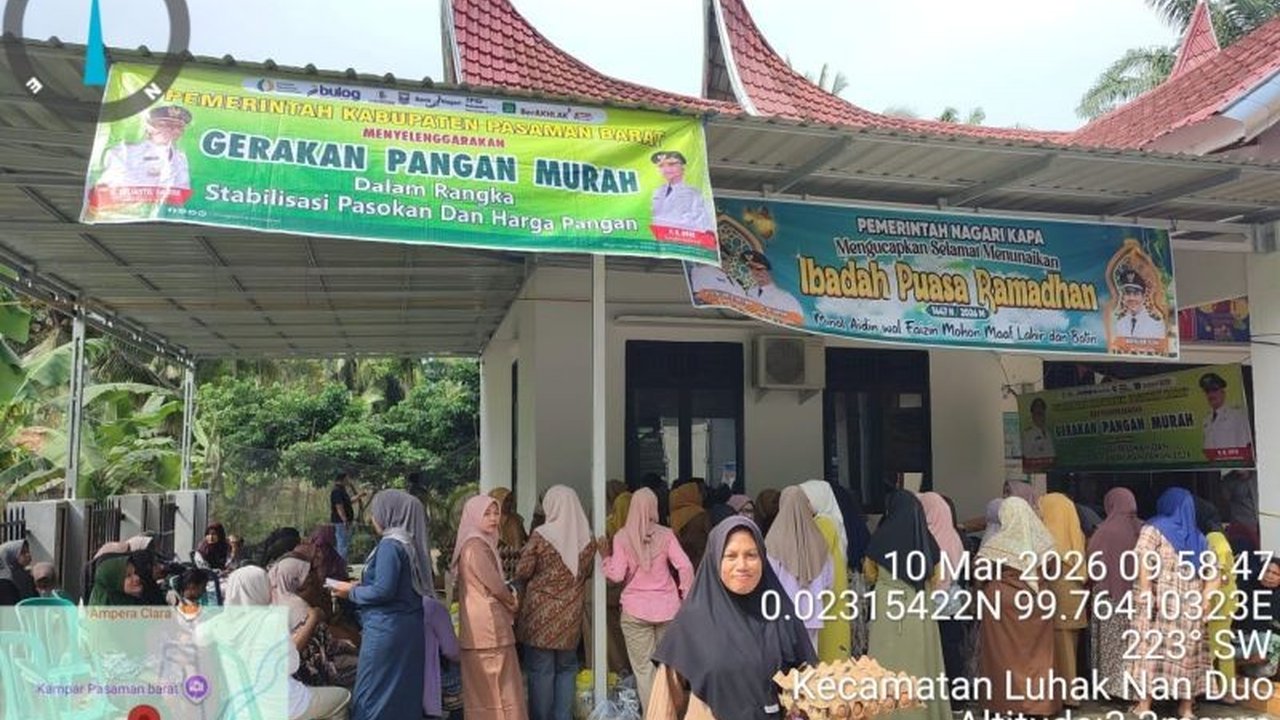 Pemerintah Kabupaten Pasaman Barat secara signifikan meningkatkan program Gerakan Pangan Murah untuk menjaga ketersediaan dan stabilitas harga pangan, membantu masyarakat menghadapi gejolak ekonomi.