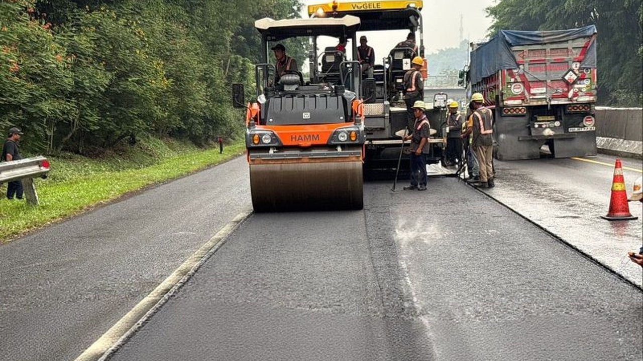 PT Jasa Marga kembali melanjutkan pekerjaan pemeliharaan Tol Cipularang-Padaleunyi mulai 3 hingga 9 Mei, memastikan kualitas jalan dan keselamatan pengguna tetap terjaga di tengah momentum libur panjang.