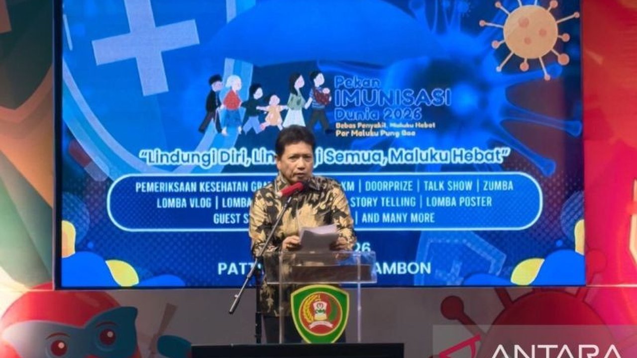 Pemerintah Provinsi Maluku berkomitmen memperluas jangkauan Program Imunisasi Maluku hingga wilayah terpencil pada Pekan Imunisasi Dunia (PID) 2026, demi investasi kesehatan generasi penerus bangsa.