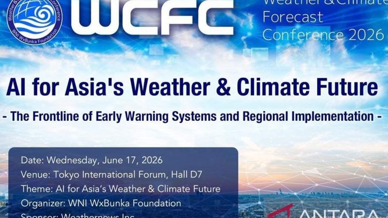 Indonesia akan memperkuat kolaborasi AI cuaca iklim dengan Jepang di konferensi internasional Tokyo. Delegasi Indonesia siap berpartisipasi memajukan sistem peringatan dini dan mitigasi bencana.