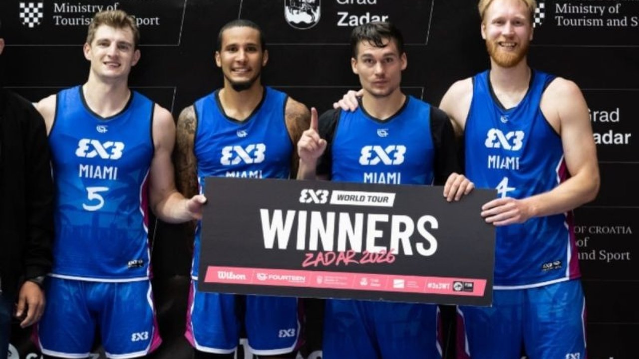 Tim basket Miami berhasil menjadi juara FIBA 3x3 World Tour Zadar 2026 setelah mengalahkan Amsterdam Rabobank. Kemenangan ini menandai gelar pertama mereka musim ini.