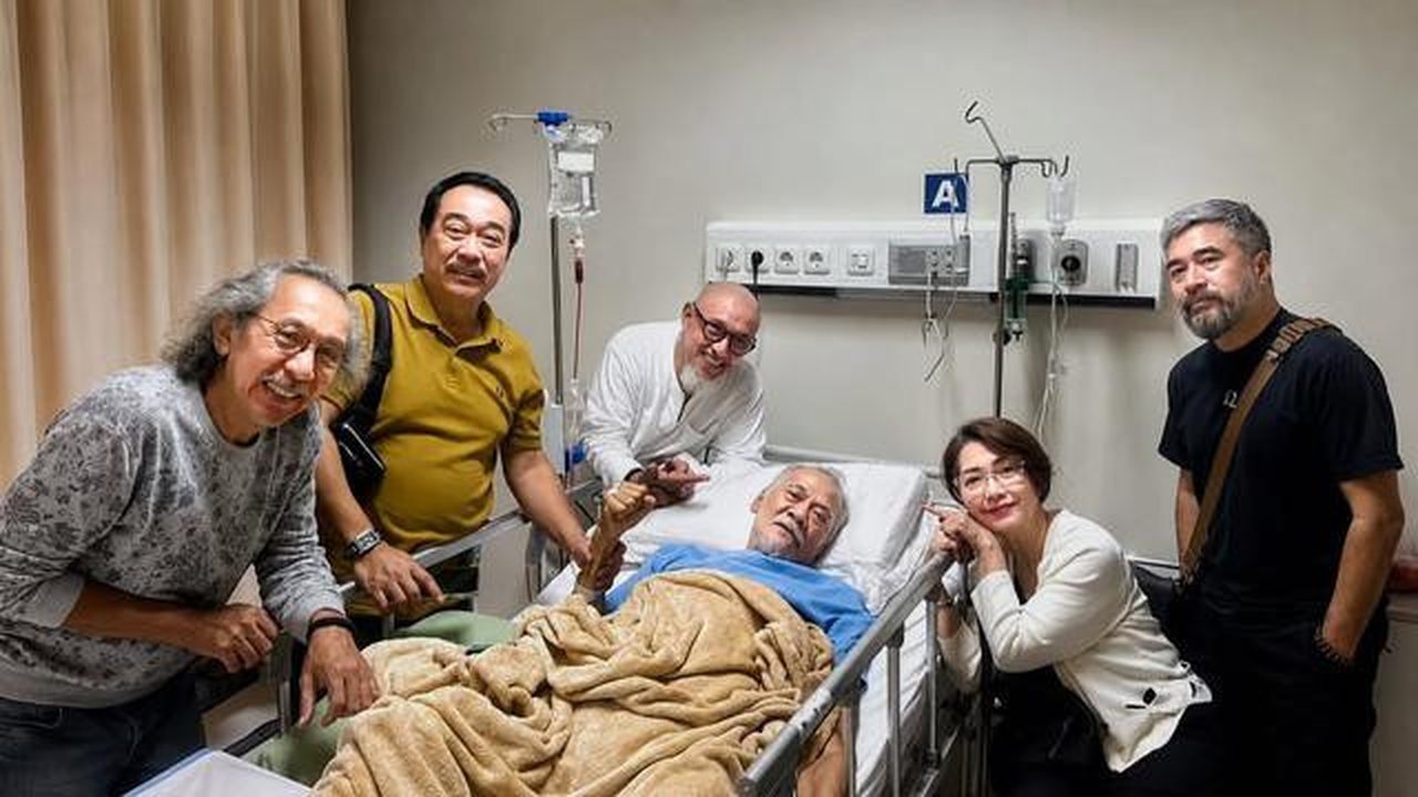 Aktor senior Tio Pakusadewo dilarikan ke rumah sakit dan dirawat intensif karena komplikasi ginjal serta asam lambung, memicu kekhawatiran publik. (Foto: Dok. Instagram @agobowo)