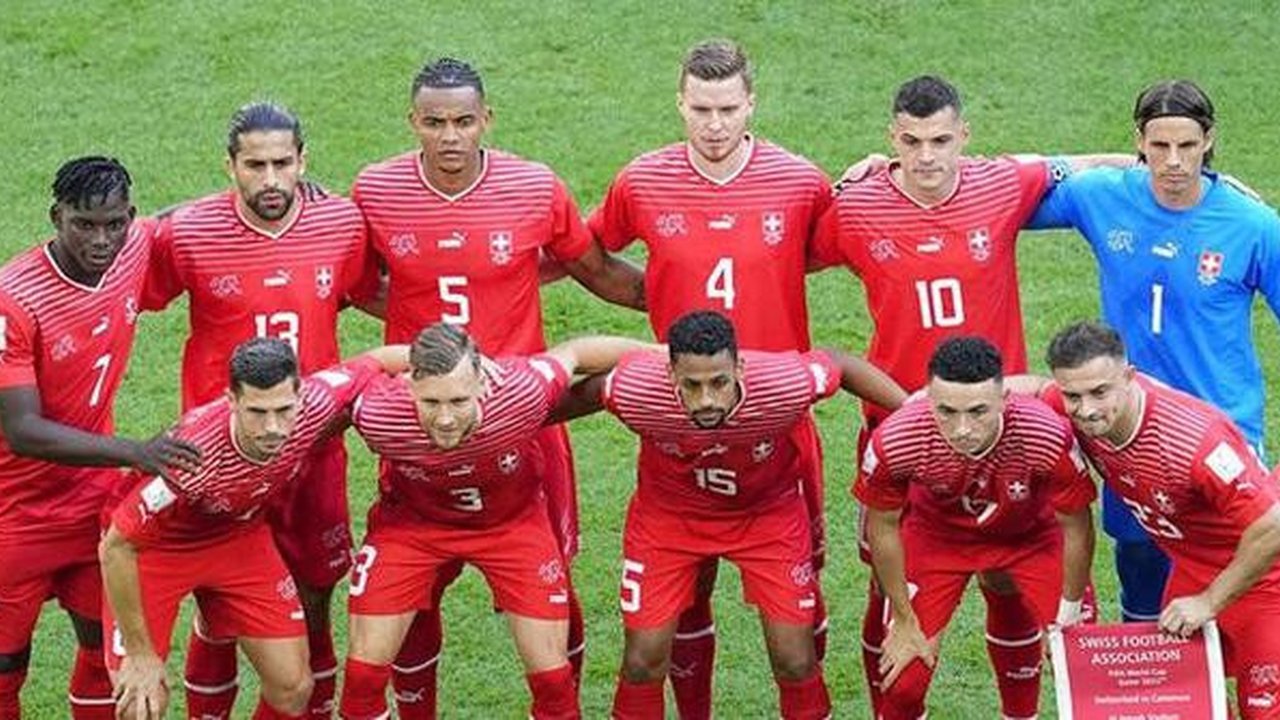 Timnas Swiss. (AP Photo/Ebrahim Noroozi)