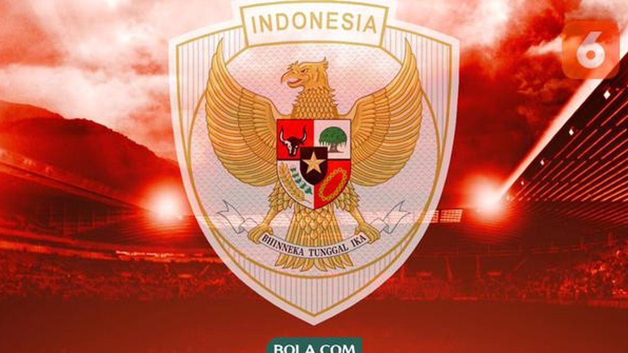 Timnas Indonesia logo. (Bola.com/Wiwig Prayugi)