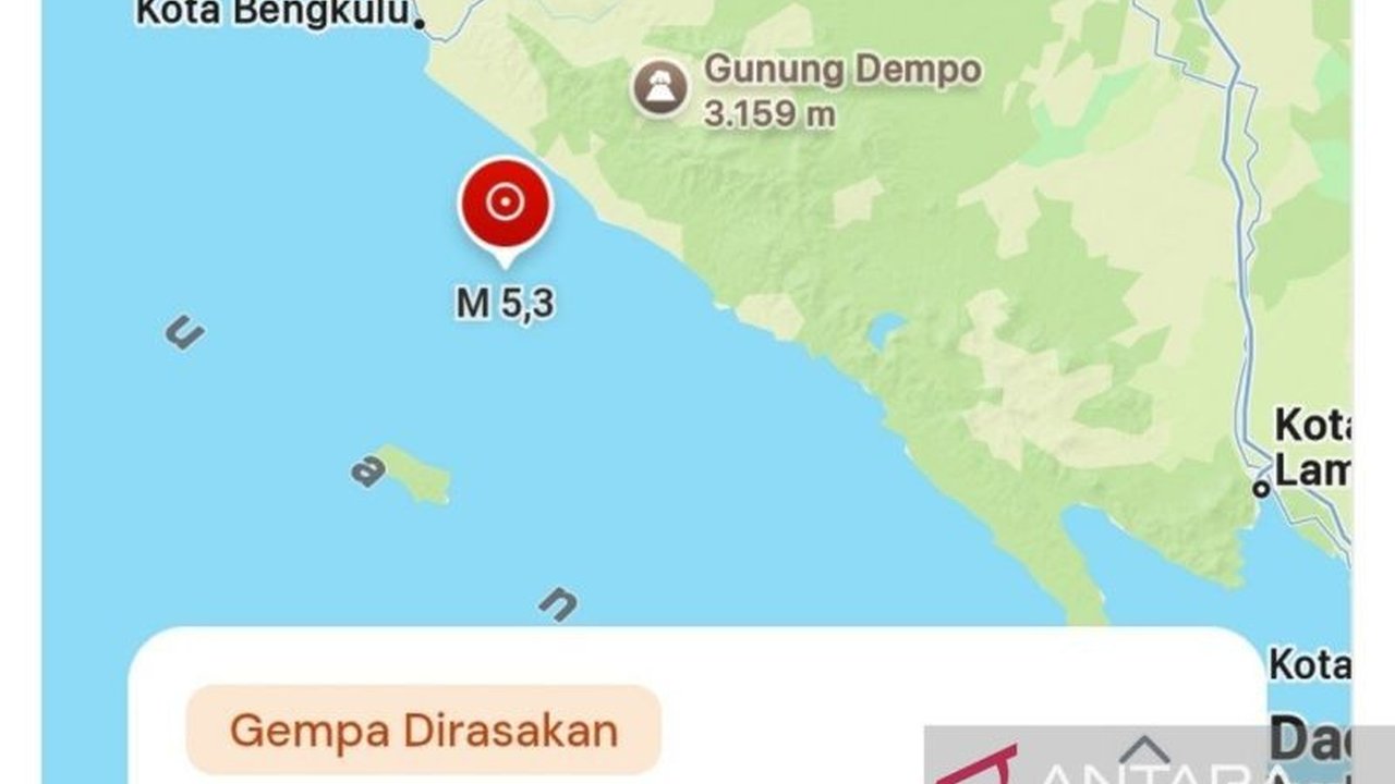 Wilayah Bengkulu Selatan diguncang gempa bumi berkekuatan 5,3 magnitudo pada Sabtu malam. BMKG mengingatkan warga untuk waspada terhadap potensi gempa susulan di Bengkulu.