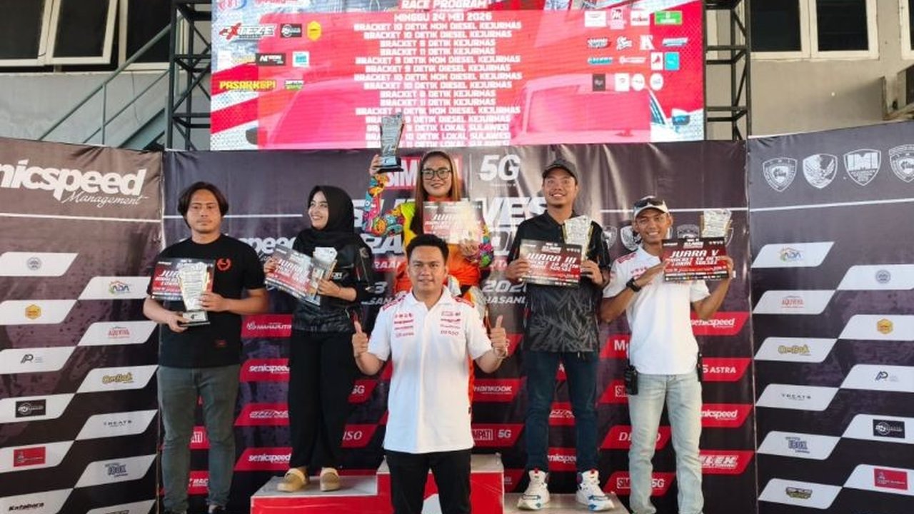 Pembalap Jawa Timur dan Sulawesi Selatan mendominasi kelas Bracket 9 Detik pada Kejurnas Drag Race Makassar Putaran II, menunjukkan performa gemilang di Lintasan Lanud Sultan Hasanuddin.