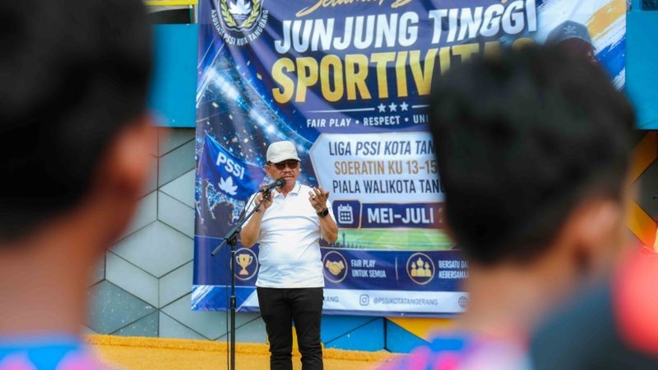 Ajang Kompetisi Liga PSSI Tangerang 2026 resmi bergulir dengan 80 tim kelompok umur. Wali Kota Sachrudin menekankan pembinaan karakter, disiplin, dan sportivitas sebagai fondasi utama.
