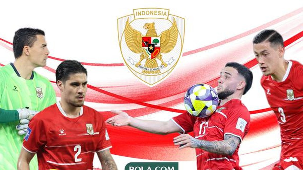 Timnas Indonesia Emil Audero, Kevin Diks, Jay Idzes, Calvin Verdonk. (Bola.com/Wiwig Prayugi)