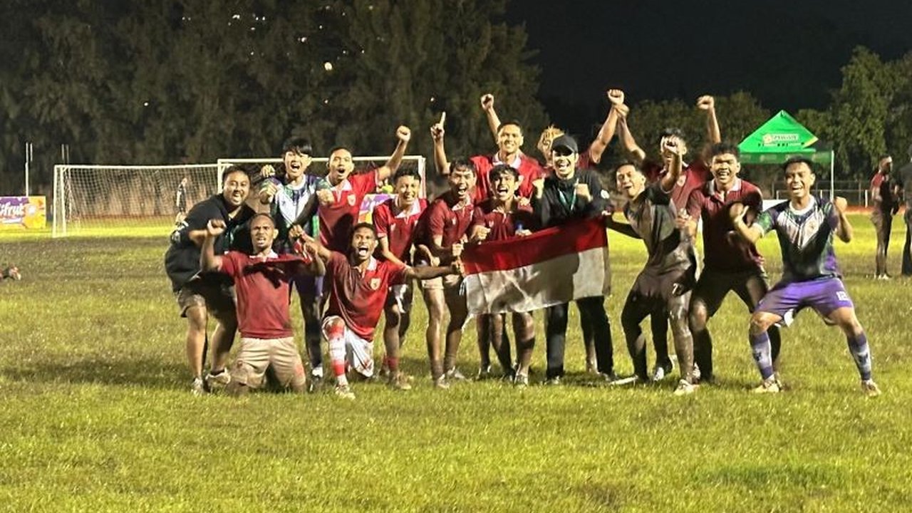 Timnas Indonesia IFA7 World Championship 2026 berhasil melaju ke babak final setelah mengalahkan Brasil secara dramatis. Harapan meraih gelar juara dunia kini semakin terbuka lebar.