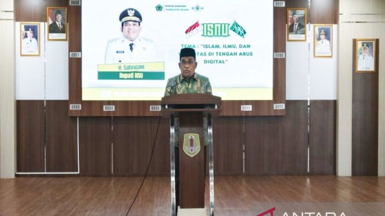 Bupati Hulu Sungai Utara (HSU) Sahrujani mendorong Peran Sarjana NU melalui ISNU untuk aktif membangun daerah, mencerdaskan masyarakat, serta memperkuat dakwah di tengah tantangan teknologi.