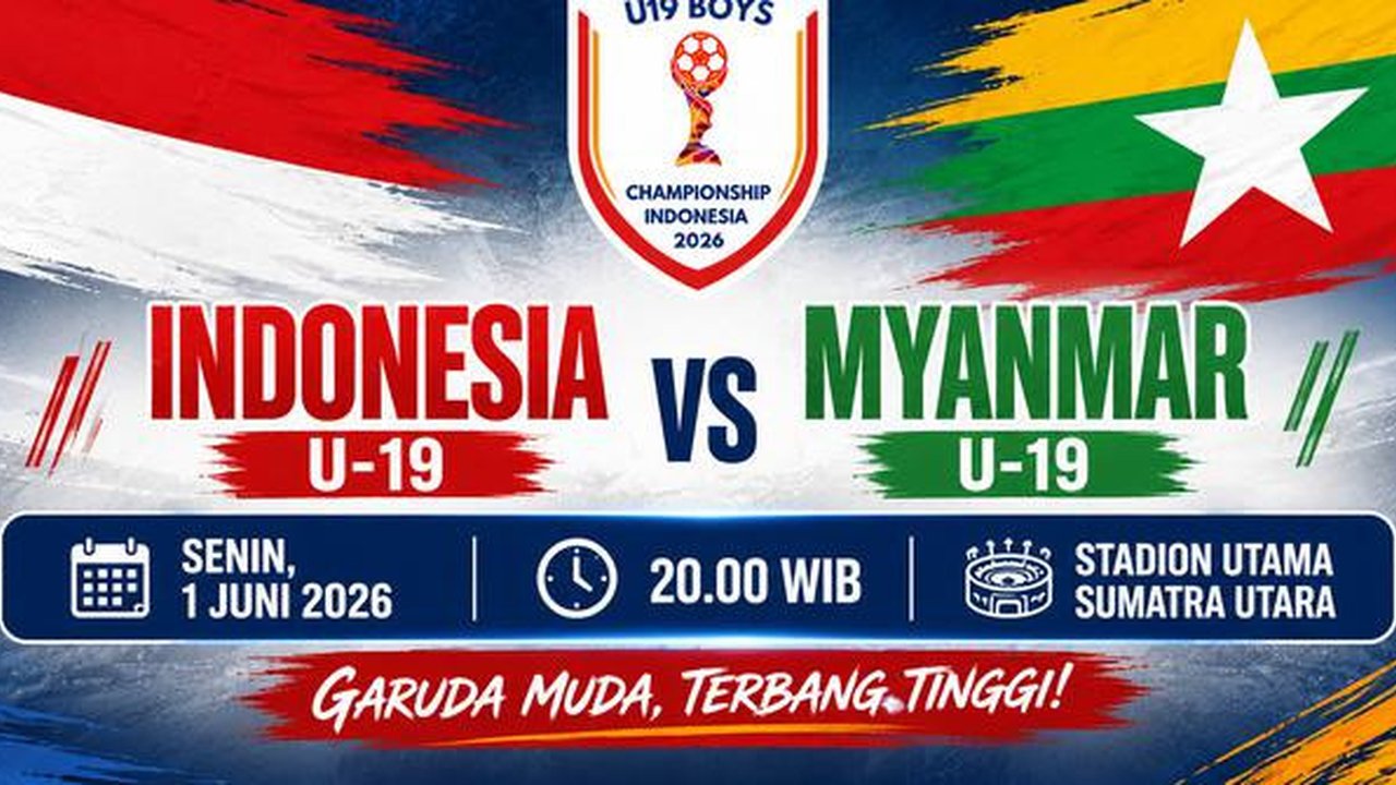 Timnas Indonesia U-19 vs Myanmar U-19, Piala AFF U-19 2026. (Generated AI Chatgpt)