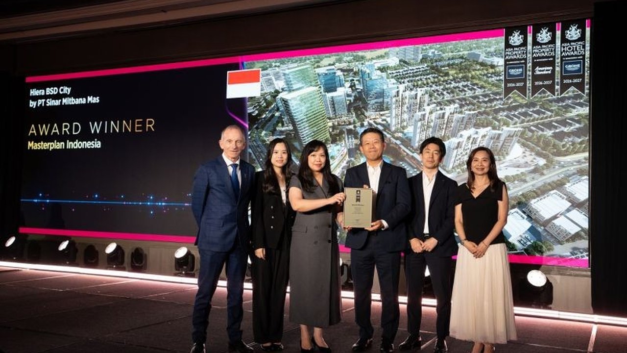 Hiera BSD City, proyek ambisius Sinar Mas Land, berhasil meraih penghargaan Masterplan Indonesia di Asia Pacific Property Awards 2026-2027, menegaskan visinya sebagai kawasan terencana dan berkelanjutan.