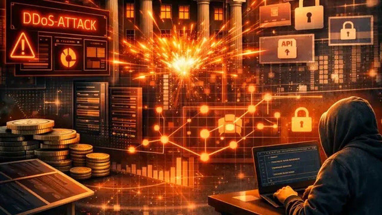 Ilustrasi serangan DDoS. (Foto by AI)