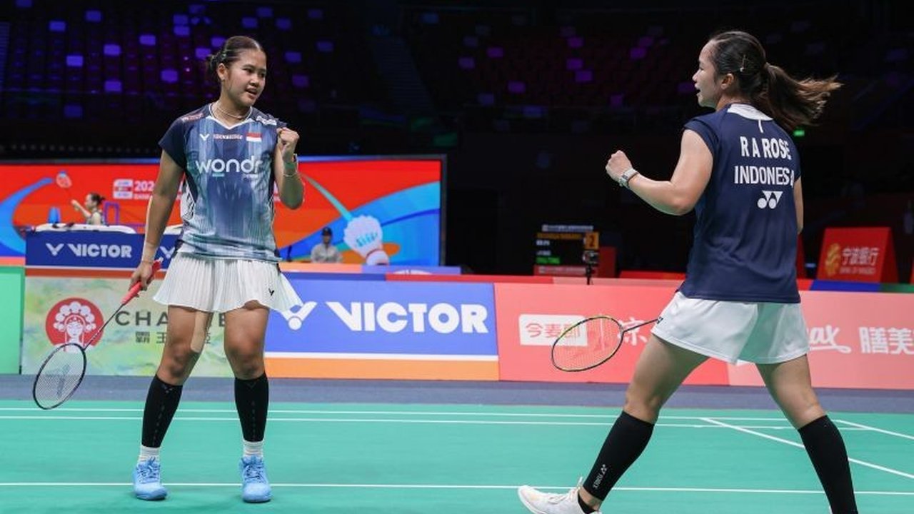 Ganda putri Indonesia Rachel Allessya Rose/Febi Setianingrum menjadikan kekalahan di semifinal Polytron Indonesia Open 2026 sebagai pelajaran penting, menunjukkan semangat juang Rachel Febi Indonesia Open.