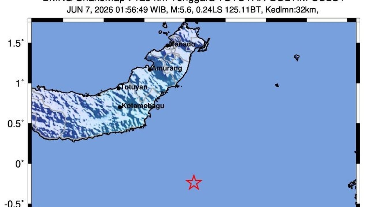 Warga Tutuyan, Sulawesi Utara diguncang gempa berkekuatan magnitudo 5,7 dini hari tadi. BMKG mengumumkan gempa Magnitudo 5,7 Tutuyan ini tidak berpotensi tsunami, memberikan ketenangan di tengah kewaspadaan.