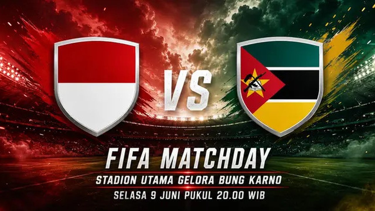 Timnas Indonesia Vs Mozambik, FIFA Matchday 2026. (Generated Chatgpt AI)