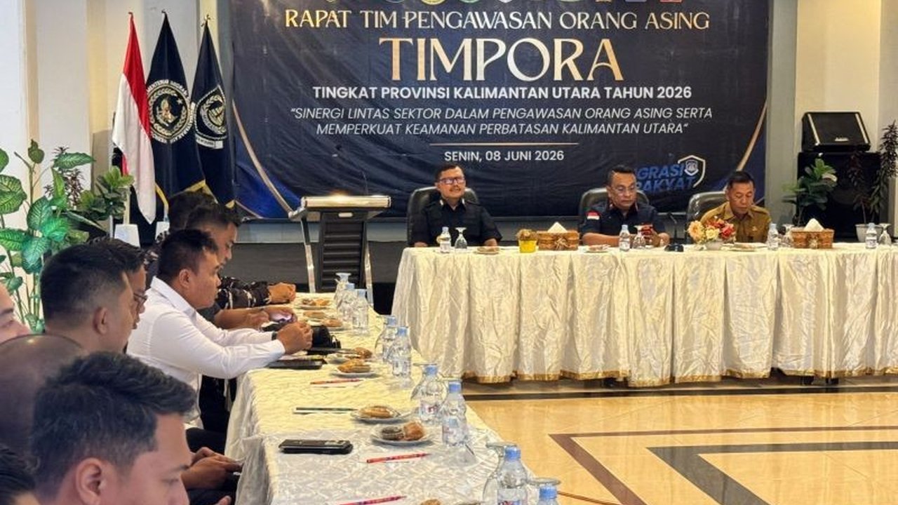 Kementerian Imigrasi dan Pemasyarakatan melalui Ditjen Imigrasi memperketat pengawasan orang asing di Kalimantan Utara (Kaltara) guna menjaga stabilitas keamanan perbatasan dan mendukung Proyek Strategis Nasional.