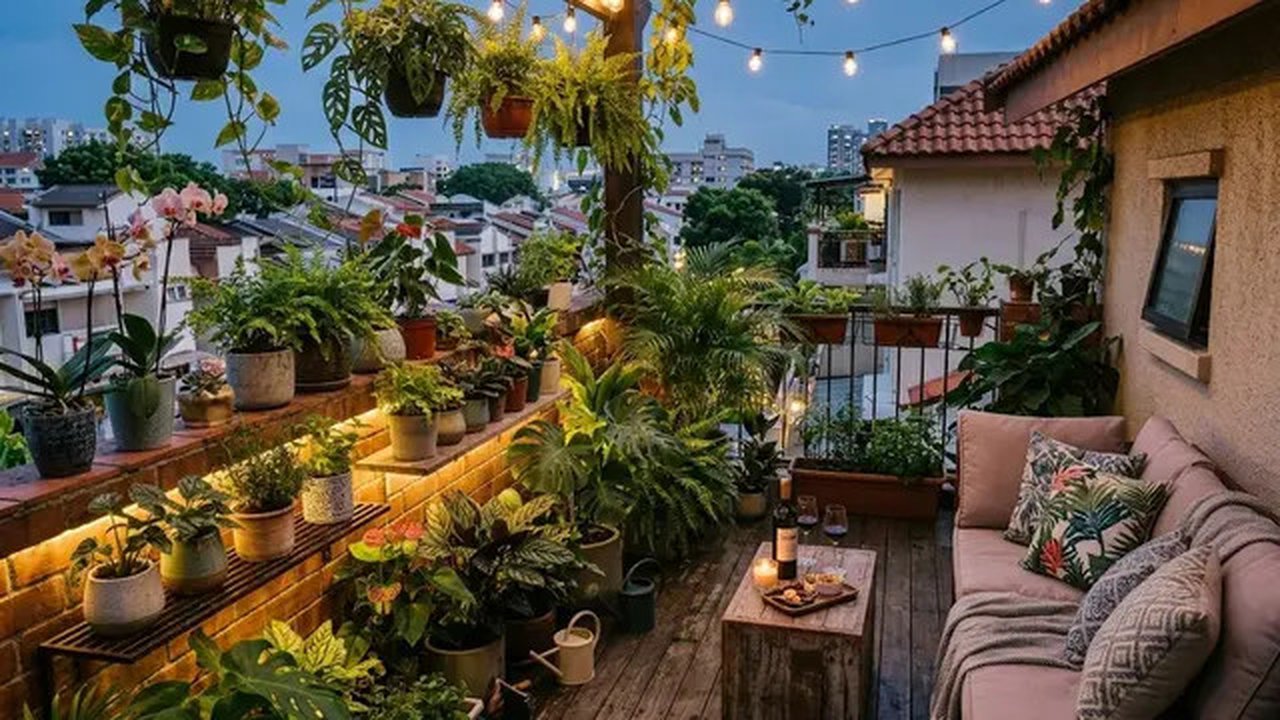 Contoh Rumah Tipe 21 dengan Rooftop Hijau  (Sumber: gemini.com)