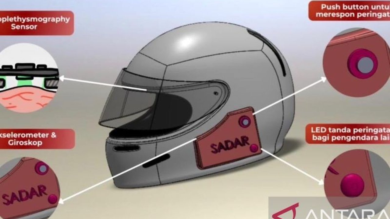 Inovasi brilian dari mahasiswa ITB hadir melalui Helm Pintar Pendeteksi Kantuk bernama SADAR Helmet. Alat ini siap menjadi terobosan keselamatan pengendara motor di Indonesia, terutama untuk mengatasi bahaya microsleep.