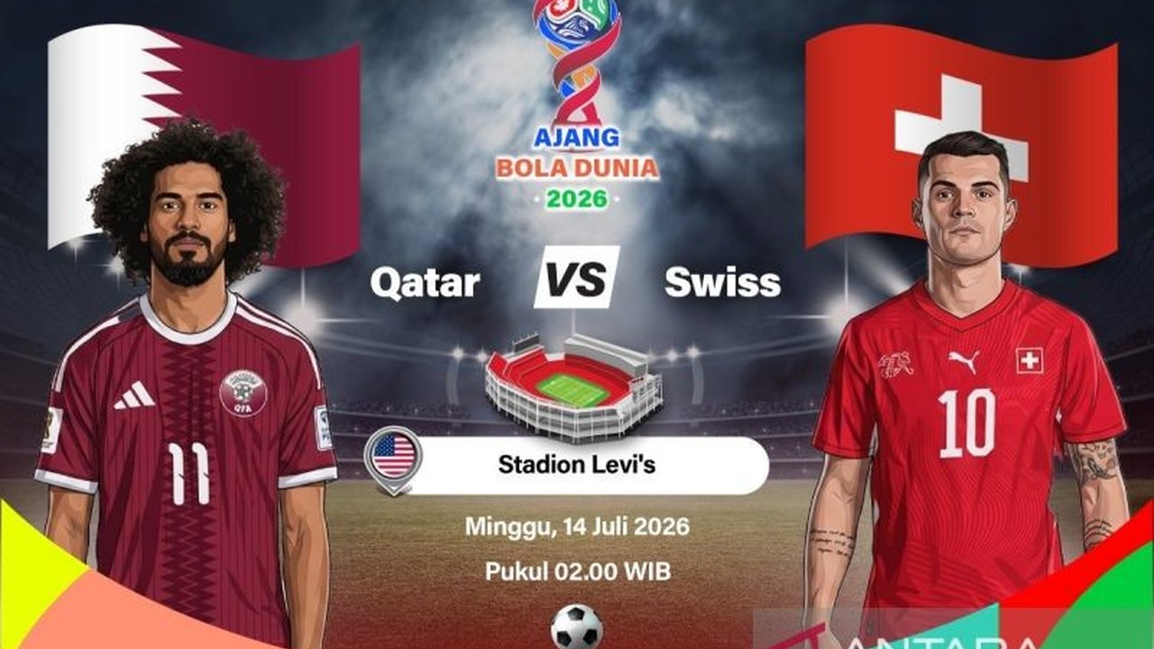 Laga Qatar vs Swiss di Piala Dunia 2026 akan menjadi ajang pembuktian kelayakan Qatar di tengah keraguan publik, mampukah mereka menggebrak Swiss yang diunggulkan?