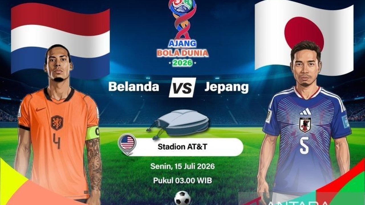 Pertandingan pembuka Grup F Piala Dunia 2026 mempertemukan Belanda vs Jepang di Dallas Stadium, kedua tim datang dengan ambisi besar dan modal kualifikasi meyakinkan, siap saling menguji kekuatan.
