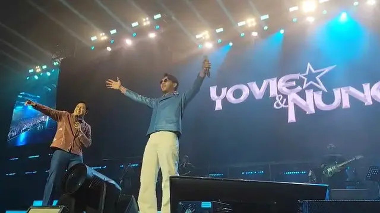 Konser 25 Tahun Janji Suci Yovie & Nuno di Istora Senayan, Jakarta pada Sabtu (13/6/2026). (Foto: Liputan6.com/ Mevi Linawati)