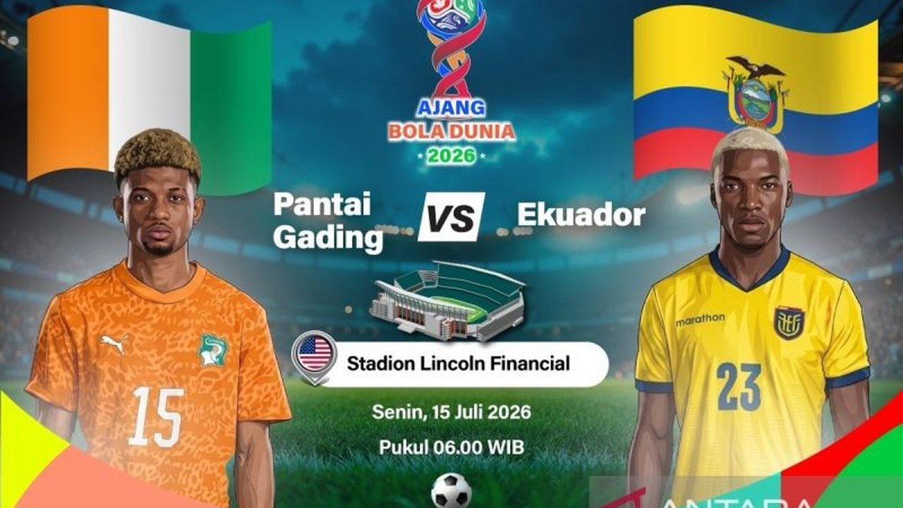 Laga perdana Grup F Piala Dunia 2026 akan mempertemukan Pantai Gading dan Ekuador. Diprediksi duel sengit dengan pertahanan kuat. Siapa yang akan unggul?